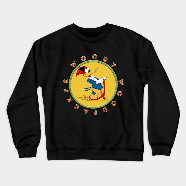 WOODY WOODPECKER CIR Crewneck Sweatshirt by hackercyberattackactivity